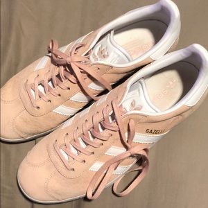 Adidas Gazelle peach sneakers